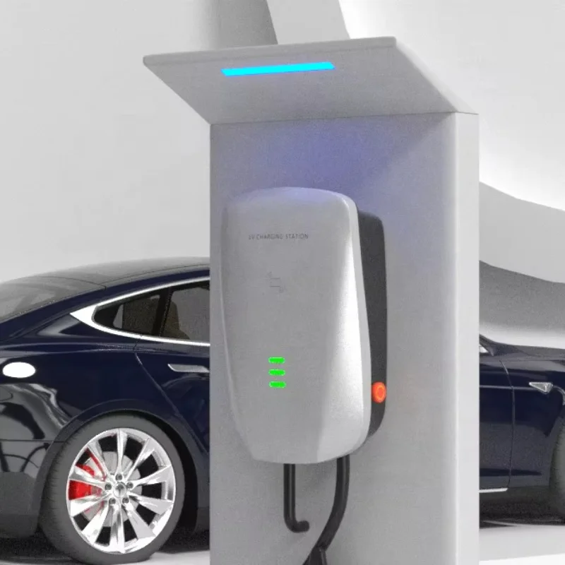 Customized 7kw AC EV Charger With Blue Tooth Wall-mounted EV Charger Electric Car Charger Commercial Charging Station