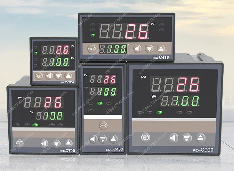 Thermostat Digital Display REX-C700/400/C100/C900 Intelligent Temperature Controller, Temperature Control Meter