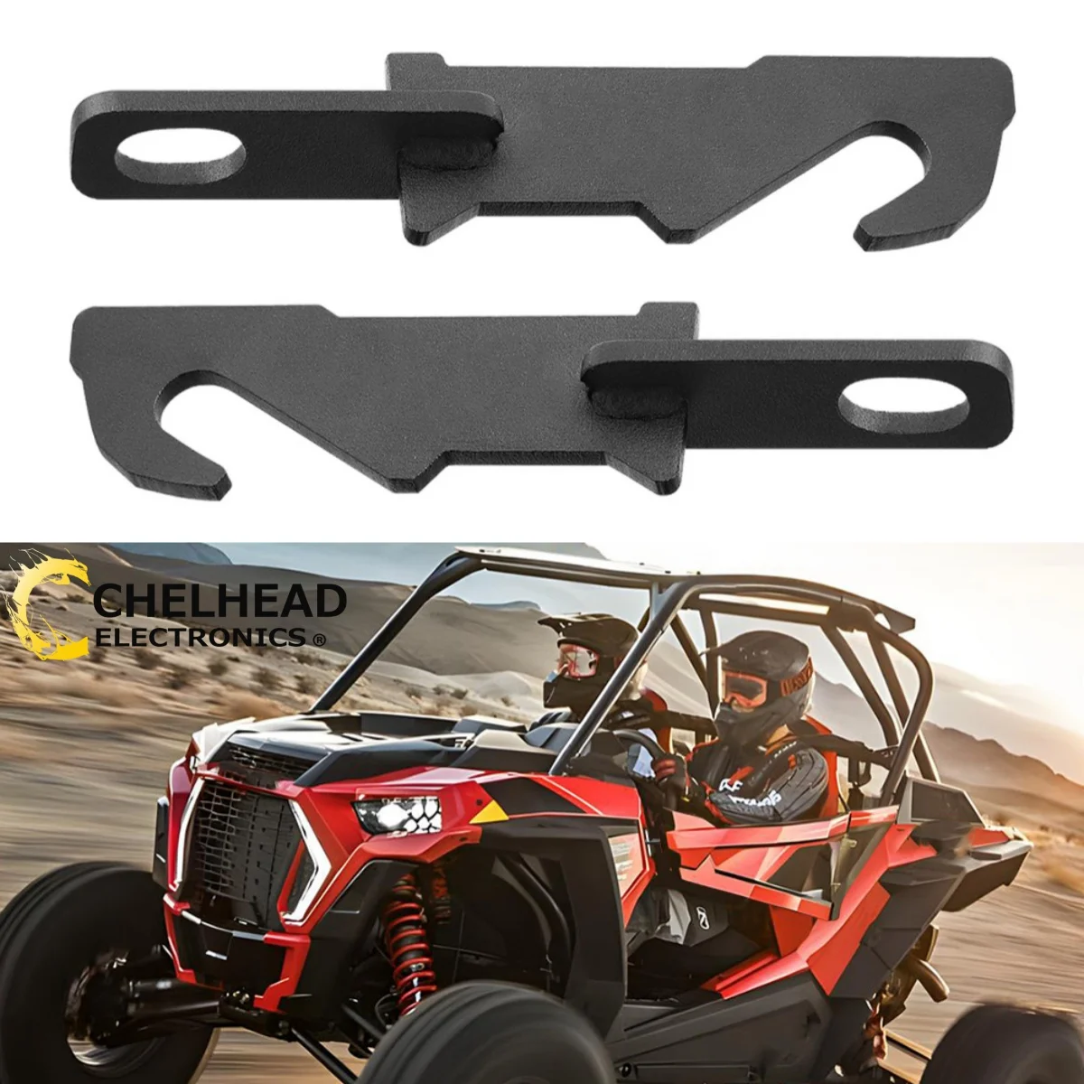 

for RZR Metal Door Extender Latches 3.5inch UTV Door Latches Extender Compatible with RZR XP 1000/4 1000 / Turbo/Turbo S / 900