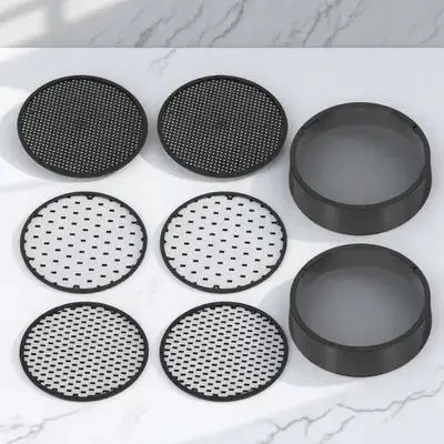 

Набор из 2 портативных компактных сит для почвы: пластиковые садовые сита для удаления камней, фильтрации песка, промывки золота