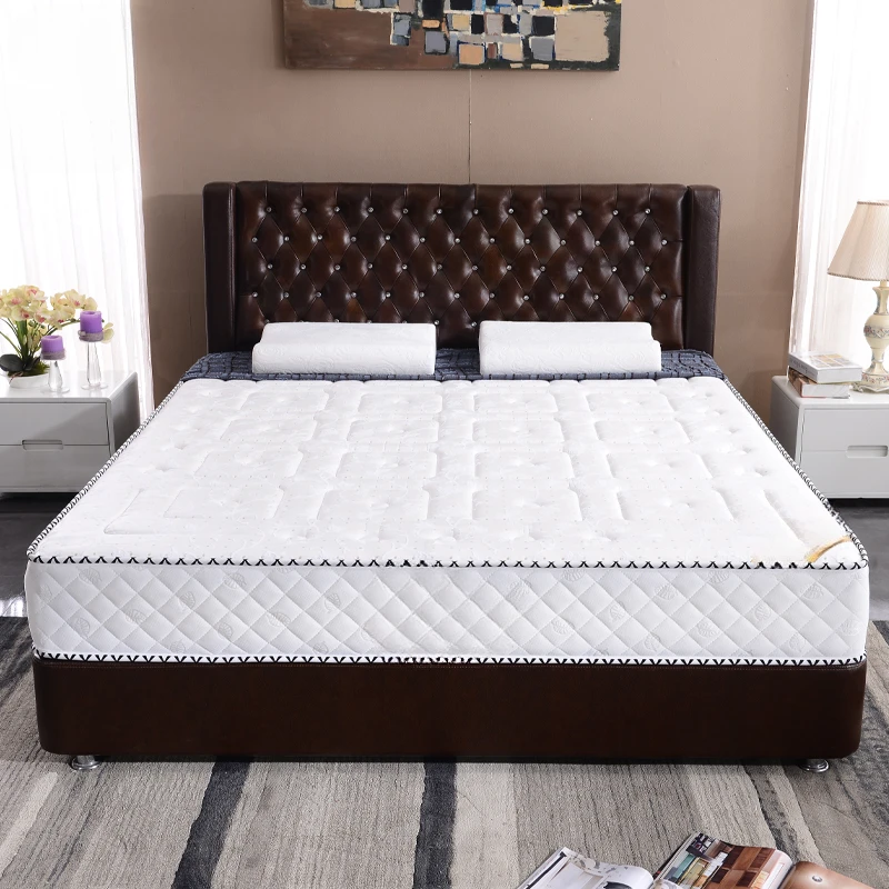 Pure natural latex mattress 1.5 meters 1.8m independent spring coconut palm cushion soft and hard dual-purpose thickened Simmons