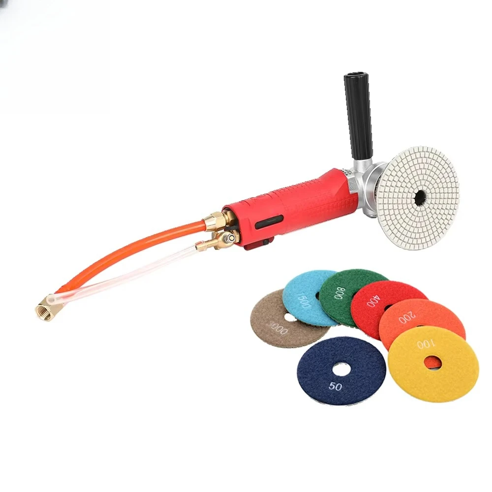 Professional Air Angle Grinder Premium Side Exhaust for Wet Flexible Polishing Pad