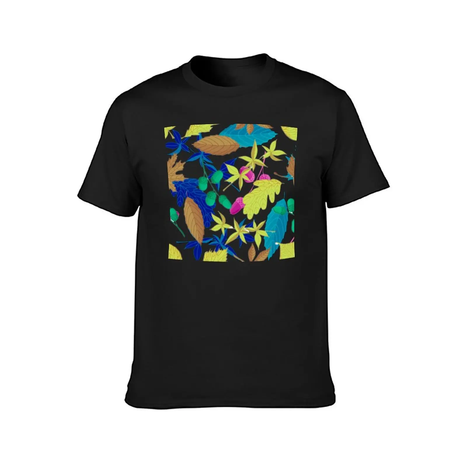 Magnificent Pattern of Leaves and fruits T-Shirt boys whites oversizeds heavyweights sublime mens graphic t-shirts