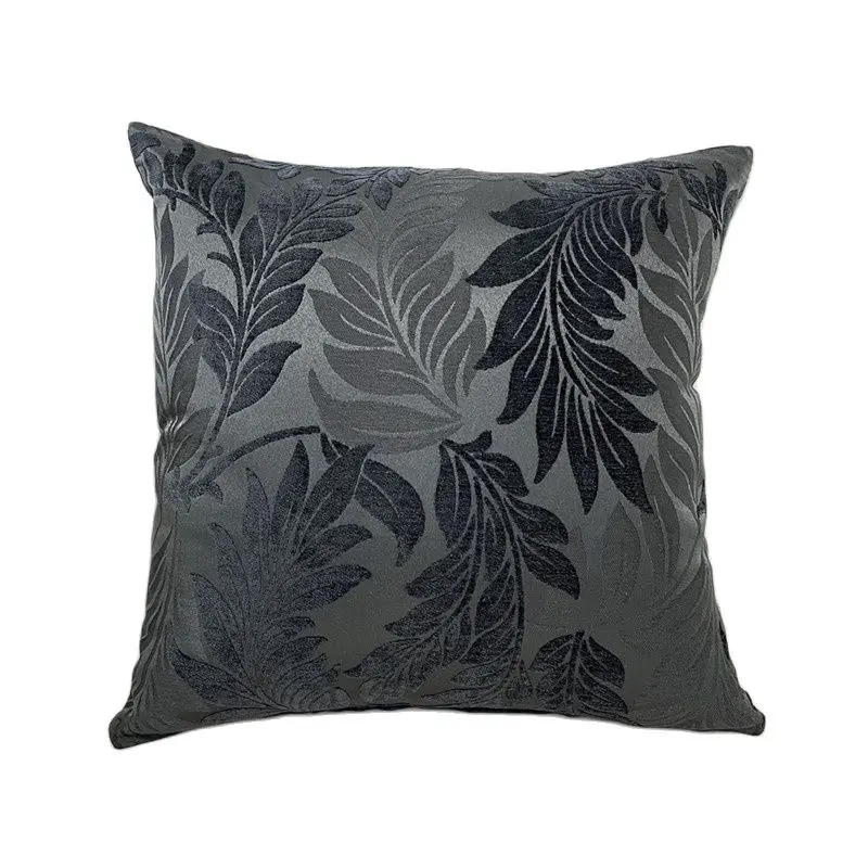 

Luxury Leaves Cushion Cover for Sofa, Jacquard Throw Pillowcase, Plant Pillow Case from Factory