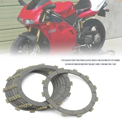 Motorcycle Dry Clutch Friction Disc Plate Kit For Ducati 748 749 851 888 900 916 944 996 998 999 1098 1198 Monster 900 1000 1100