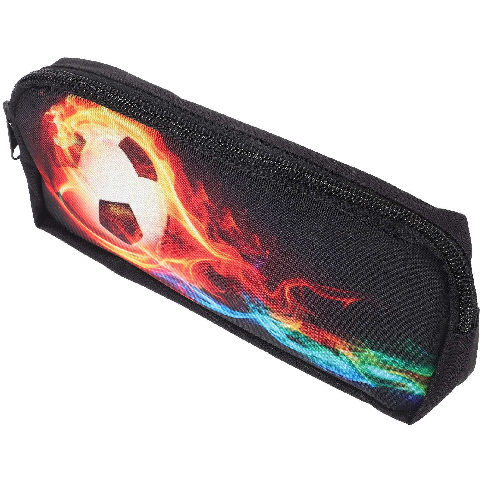 Printing Primary School Student Stationery Bag Travel Pencil Cases for Boys Japanese Polyester Makeup Brush Football Pouch