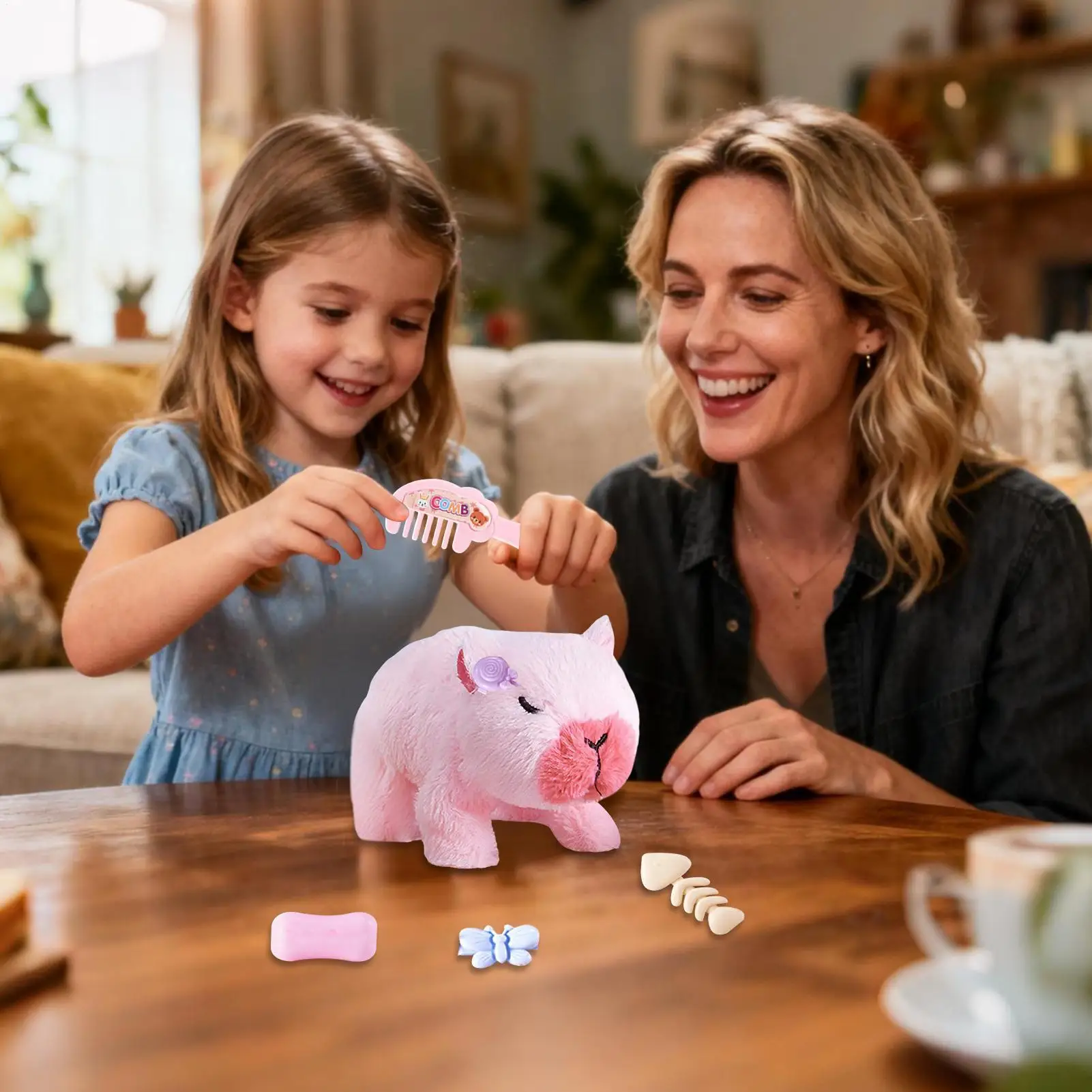 子供向けインタラクティブペット、音と光のカピバラ人形、電動で可愛いカピバラぬいぐるみ、子供、大人、若者、女の子、男の子、家庭用