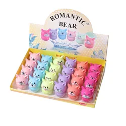 24pcs Animal Theme Cute Dog Lip Balm Colorless Moisturizing Longlasting Pure Natural Plant Kids Baby Girls Lips Balm Wholesale