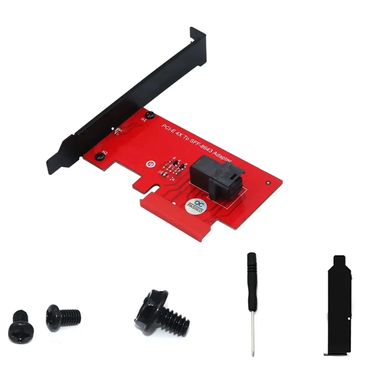 AA19 SFF-8643 U.2 PCIe 4.0 X4 Adapter Card , SFF-8643 to U.2 PCI Express NVMe SSD Converter, PCI-E SFF 8643 U2 Expansion Card