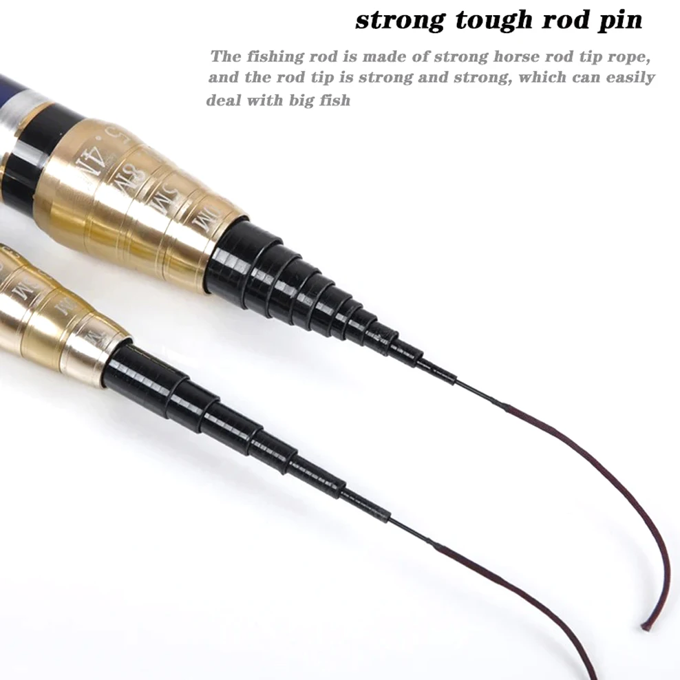 Carbon Fiber 4 Positioning Carp Fishing Rods 3.6-7.2M Telescopic Stream Feeder Pole Ultralight Hard Accessory Hand Fishing Rods