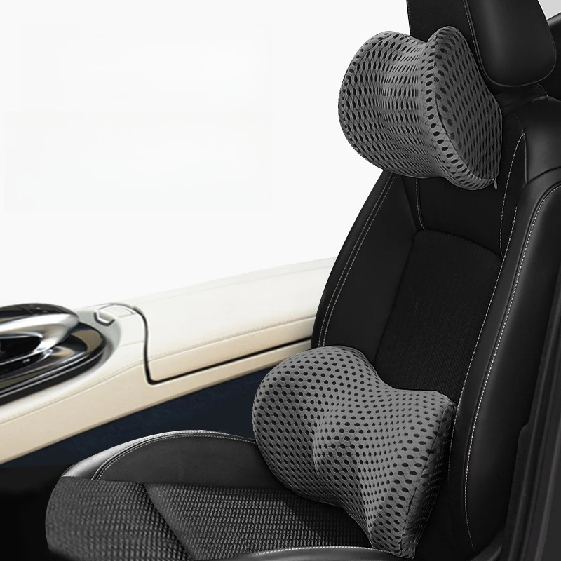 

2pcs Car Waist Neck Headrest Car Office Chair Seat Car Seat Gap Filler Back Pillow