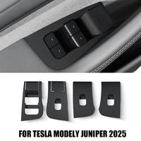 For Tesla Model Y Juniper 2025 Window Lifter Switch Buttons Silicone Door Open Handle Panel Protector Cover Stick Accessories