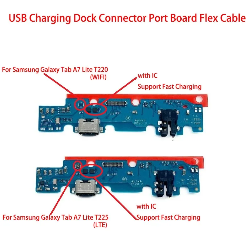 

For Samsung Galaxy Tab A7 Lite T220 T225 USB Charging Dock Connector Port Board Flex Cable