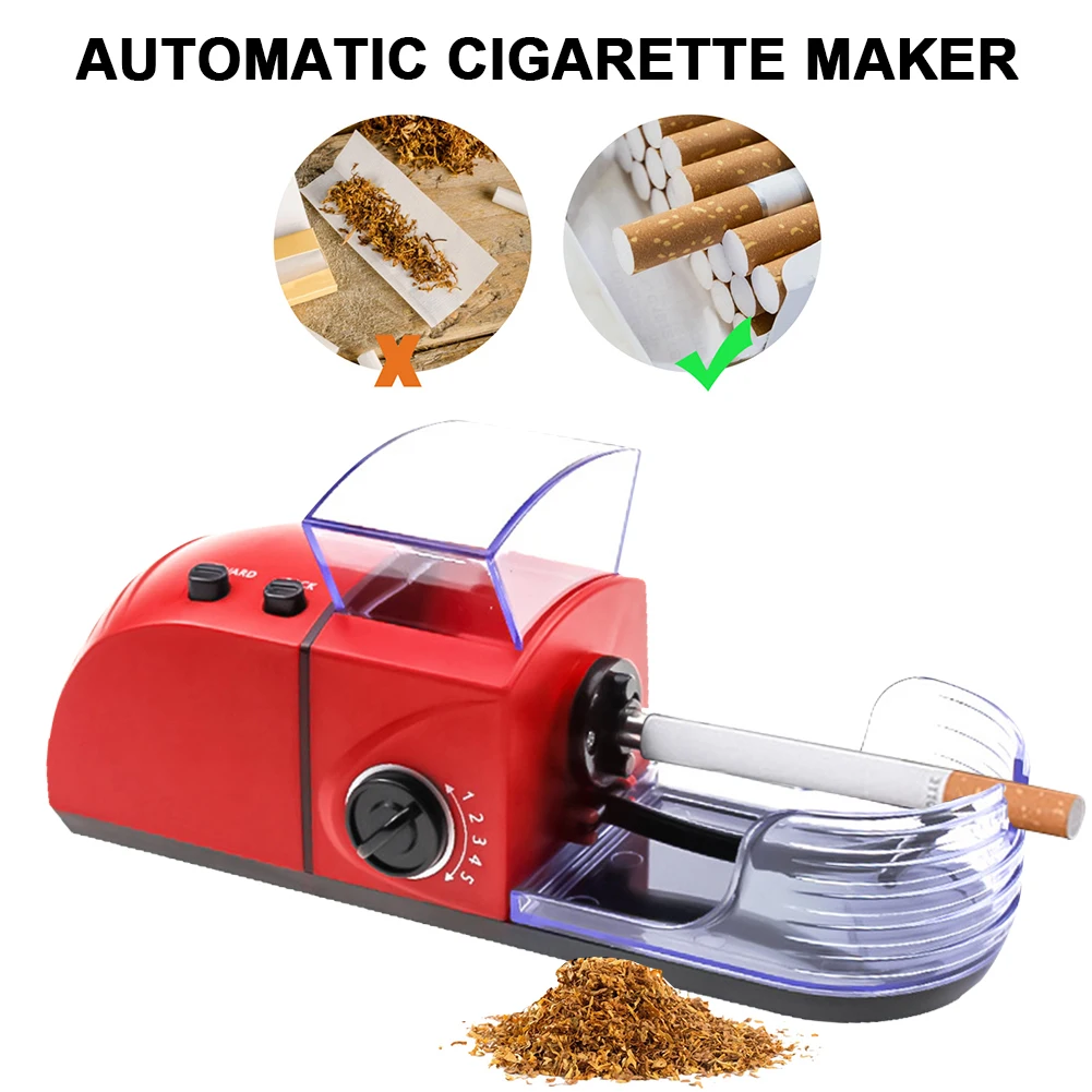 

Electric Automatic Cigarette Rolling Machine Portable Adjustable Tobacco Injector Roller Smoking Tool Maker DIY Accessories