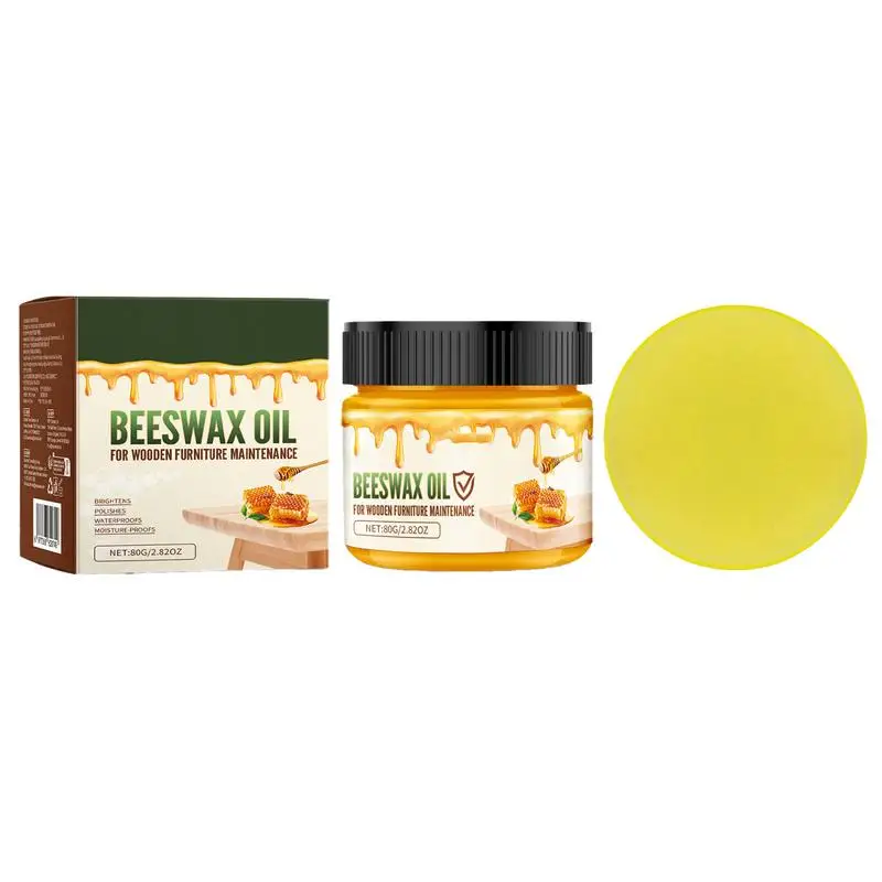 

Beeswax Cleaner Polish Oil Natural Beewax Traditional Wood Oil Natural Beewax For Traditional Wood With Sponge Multipurpose