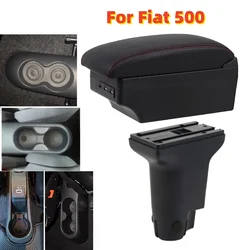Armrest Box for Fiat 500 500c for Fiat CRONOS Car Storage Box Internal Modification Central Control Modification USB Accessories