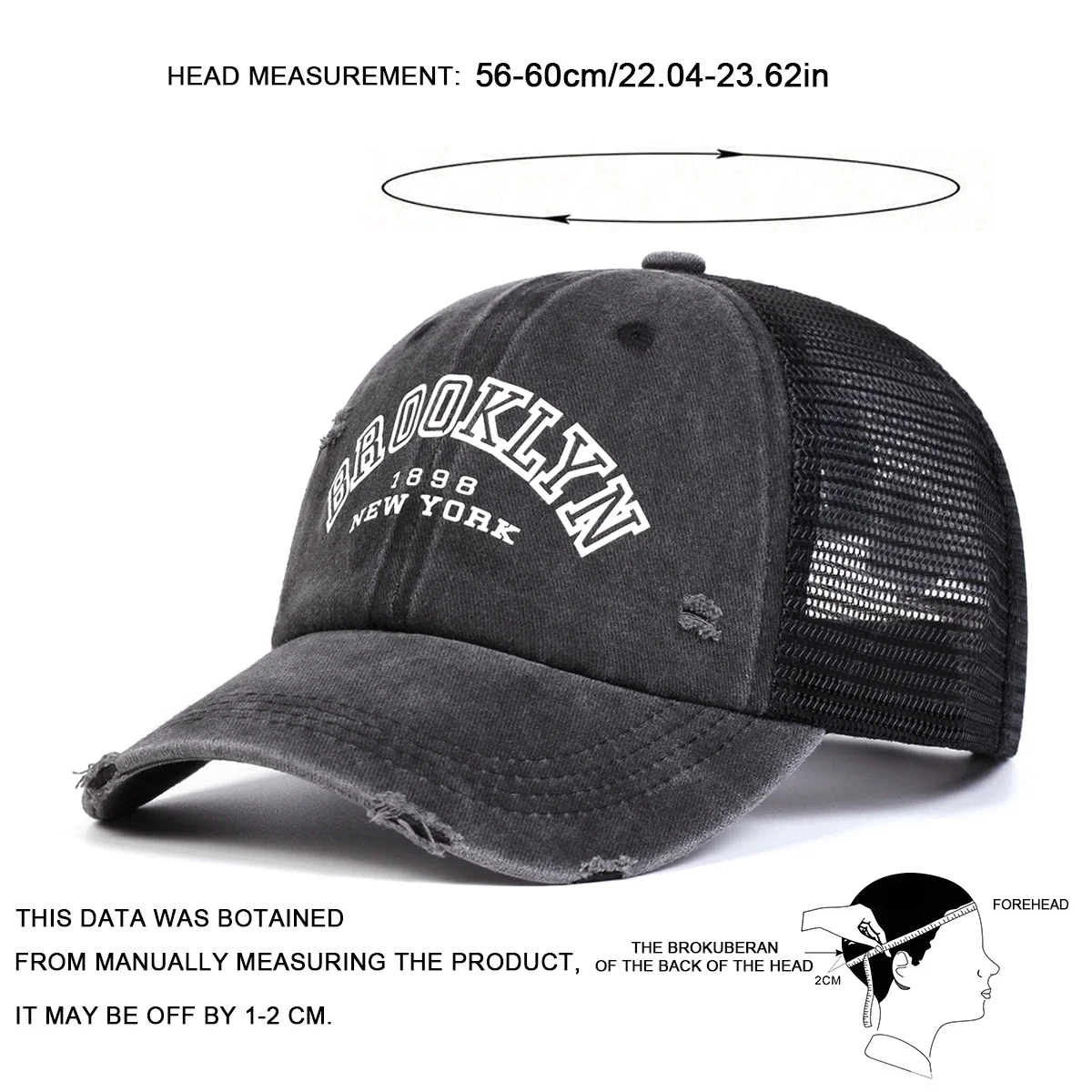 للجنسين بروكلين إلكتروني طباعة غسل قبعات البيسبول صافي قبعة الهيب هوب الربيع الصيف في الهواء الطلق قابل للتعديل قبعات عادية قبعة واقية من الشمس