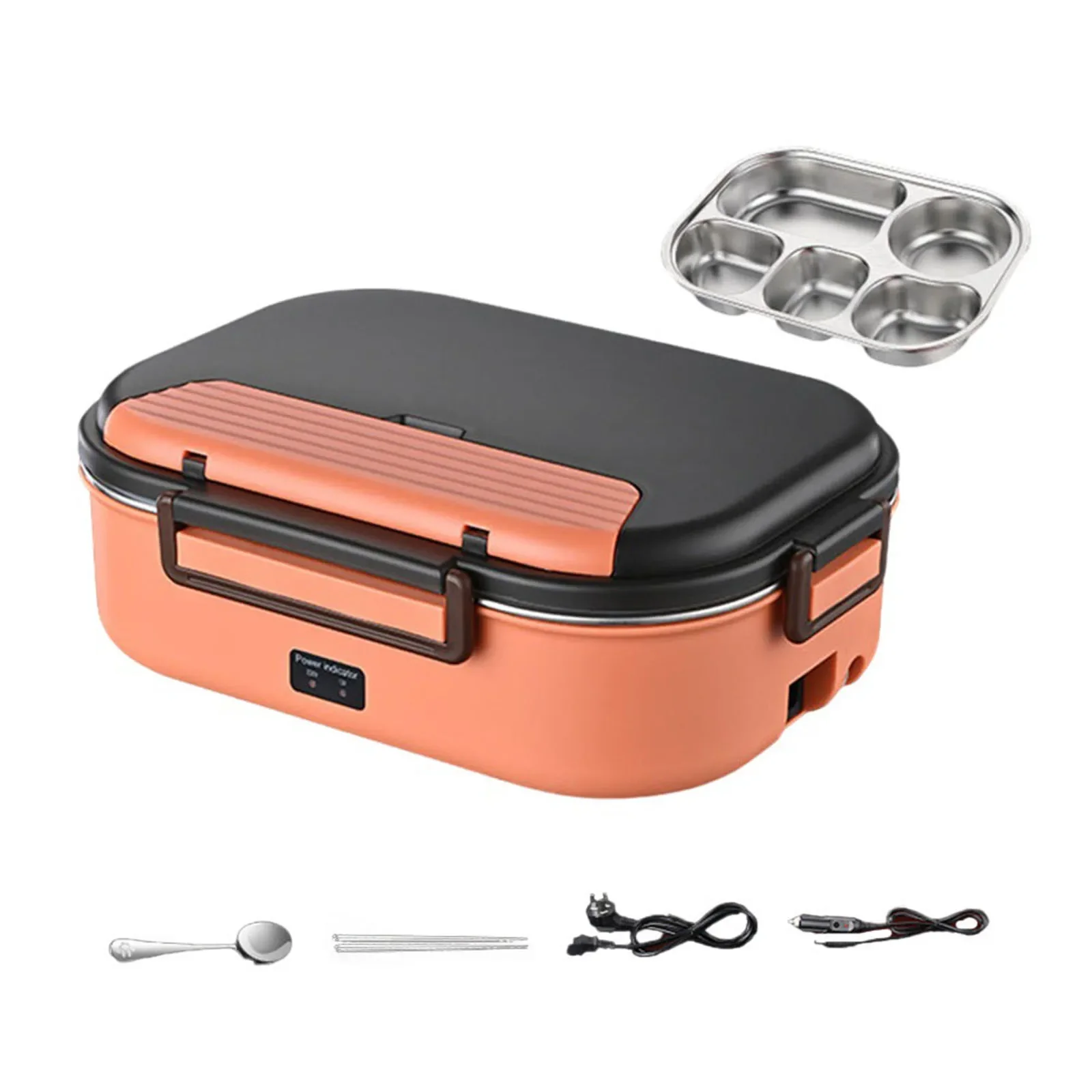 Enjoy Warm Home Cooked Meals Anytime  Anywhere  Electric Heated Lunch Box with 50W Heating  Airtight and Leak proof Design