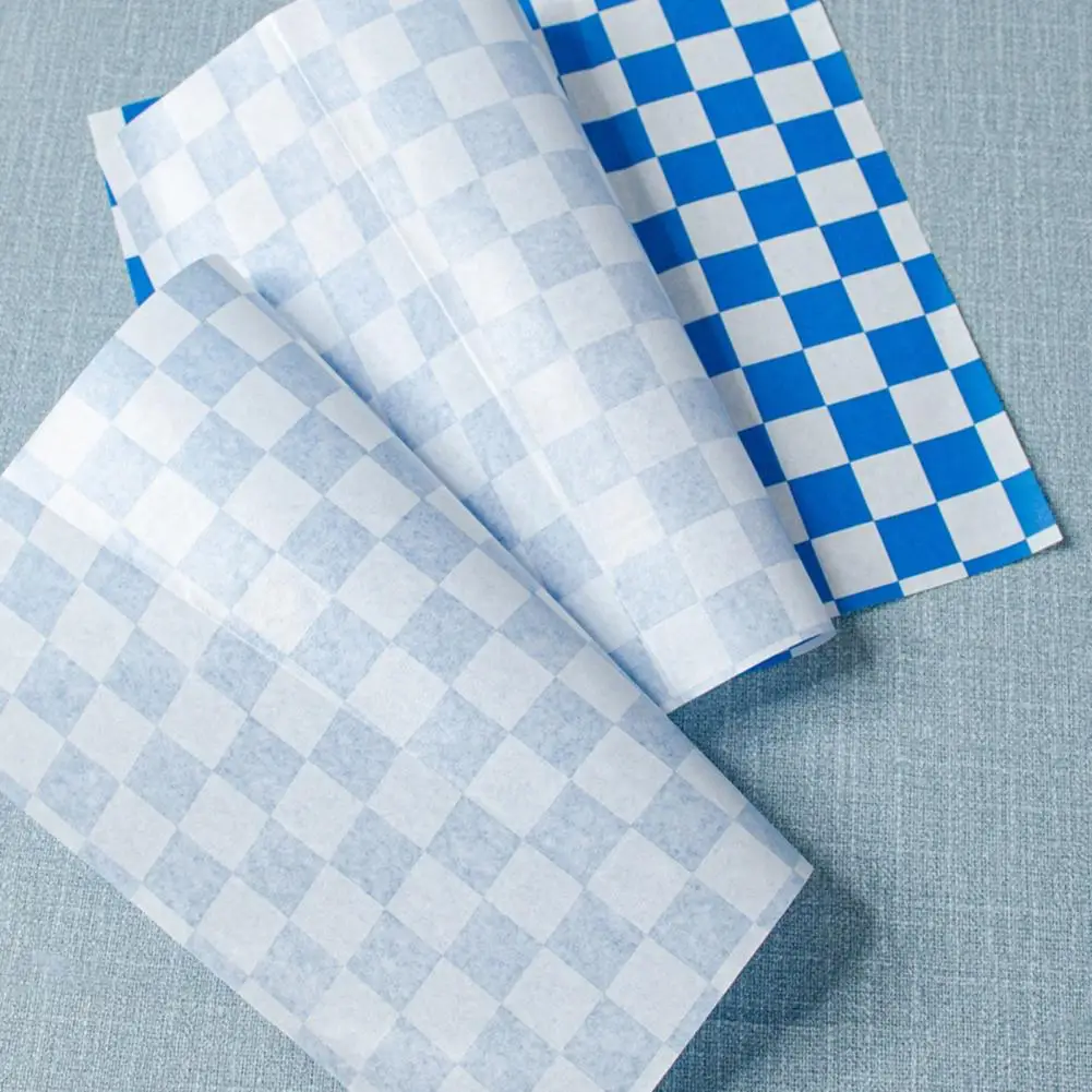 Classic Lattice Design Deli Paper Classic Checkered Deli Paper Sheets for Food Baskets Sandwich Wrapping 50pcs Grease for Bbqs