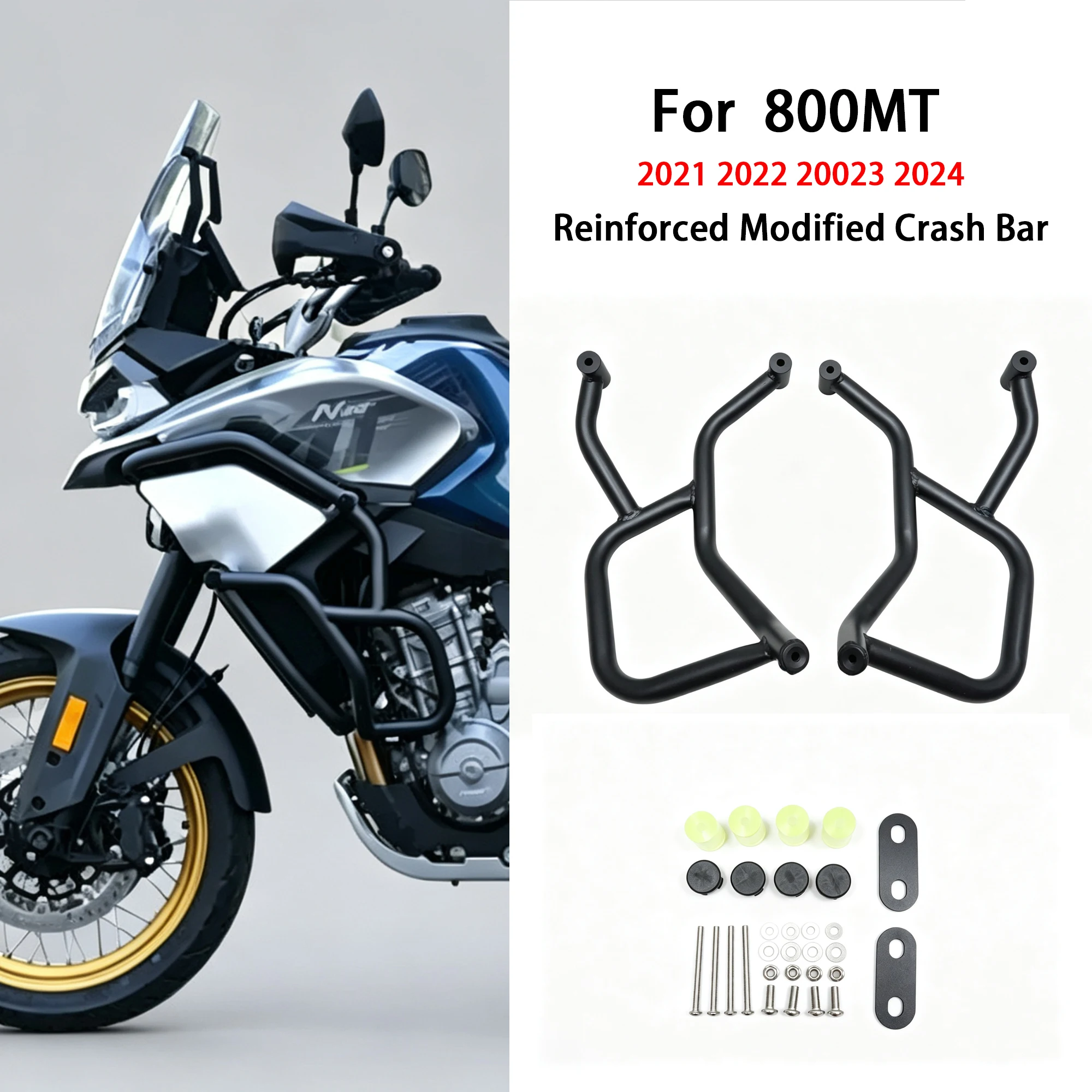 Fit For CFMOTO 800MT 800 MT 2021 2022 2023 2024 Engine Guard Highway Crash Bar Motorcycle Frame Protection Bumper Accessories