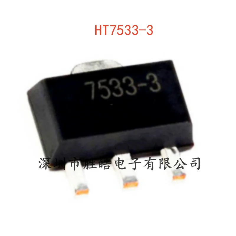 

(10PCS) NEW HT7533-3 3.3V/100mA Low Differential Linear Voltage Stabilization SOT-89 HT7533-3 Integrated Circuit