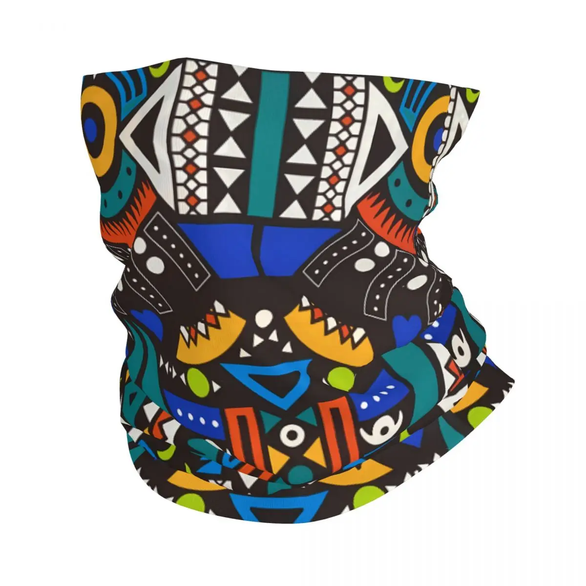 Angola Tribal Fabric Thin Wrap Scarf Bandana Neck Gaiter Face Cover Headband