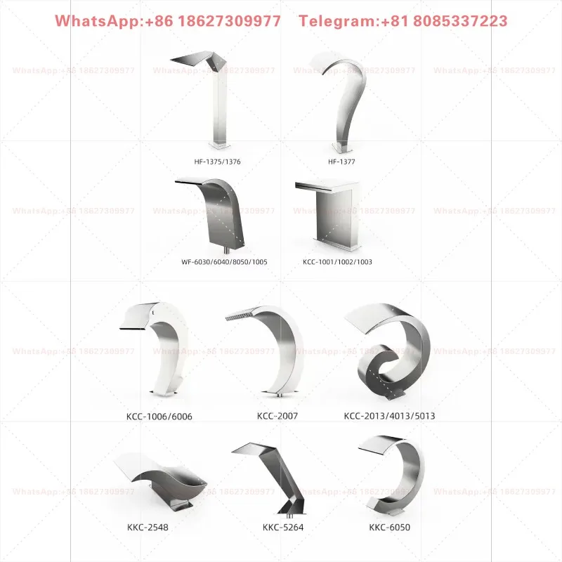 Stainless steel swimming pool waterfall water descent outdoor waterfall