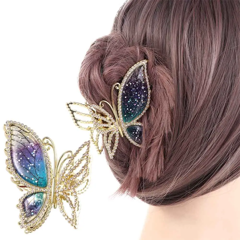 Girls Barrettes Head Women Headwear Exquisite Temperament Hair Clips Hair Accessories Butterfly Hair Claw Delicate Hairpin