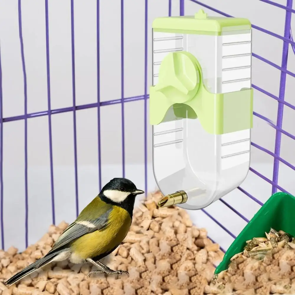 350ml Bird Water Dispenser Secure Mounting Automatic Parrot Drinking Kettle Easy To Install Detachable Hanging Water Feeder