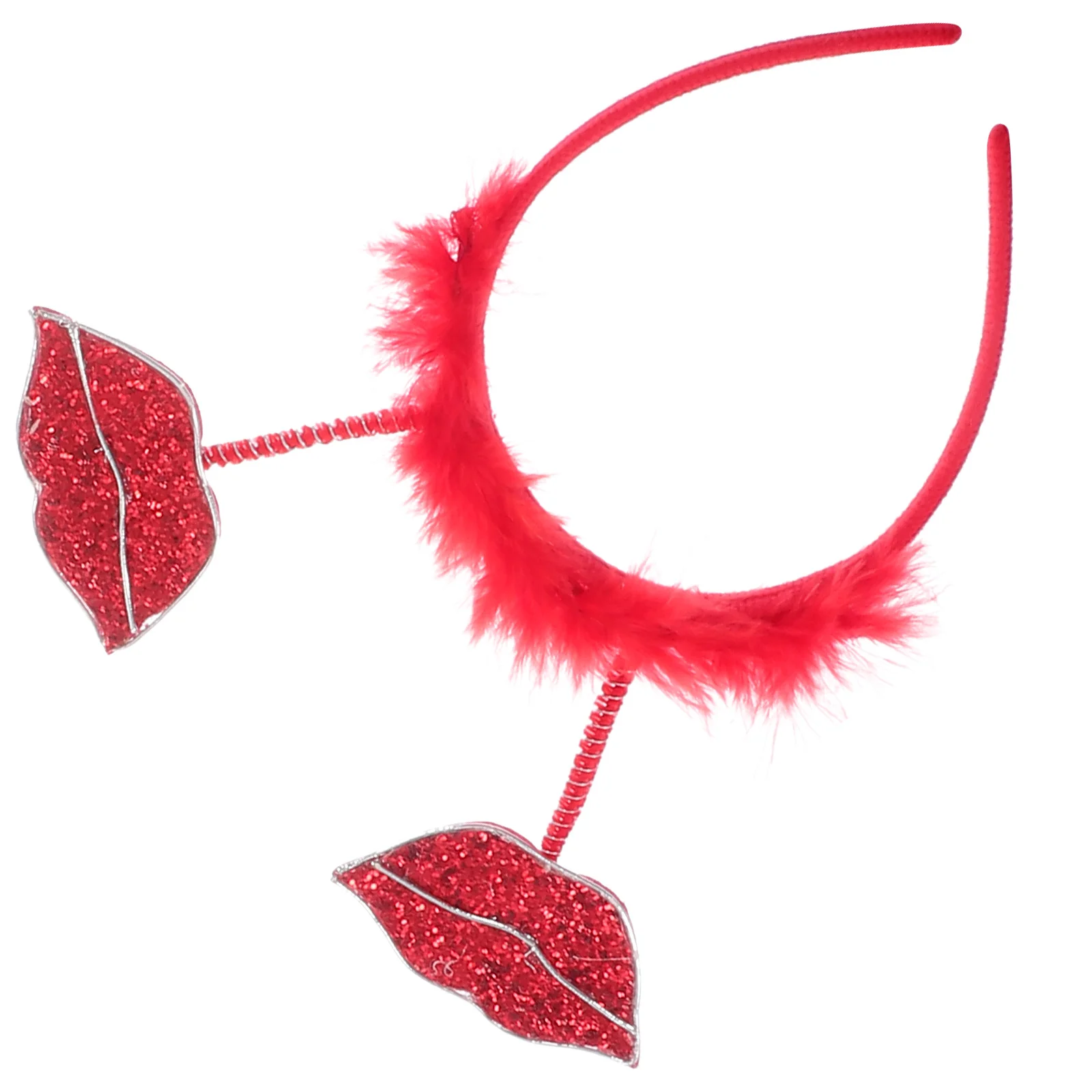 

1pc Red Lip Headband Women Hairband Valentine'S Day Party Head Decor Hair Accessory For Adult Female Carnival Costume Supply