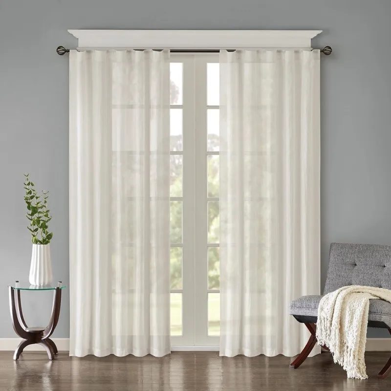 

Solid Crushed Curtain Panel Pair(2 Pcs Window Panels)