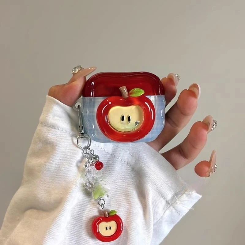 Ins wind crystal aplicable para airpodspro2 funda protectora nueva funda para auriculares AirPods 3 de cuarta generación