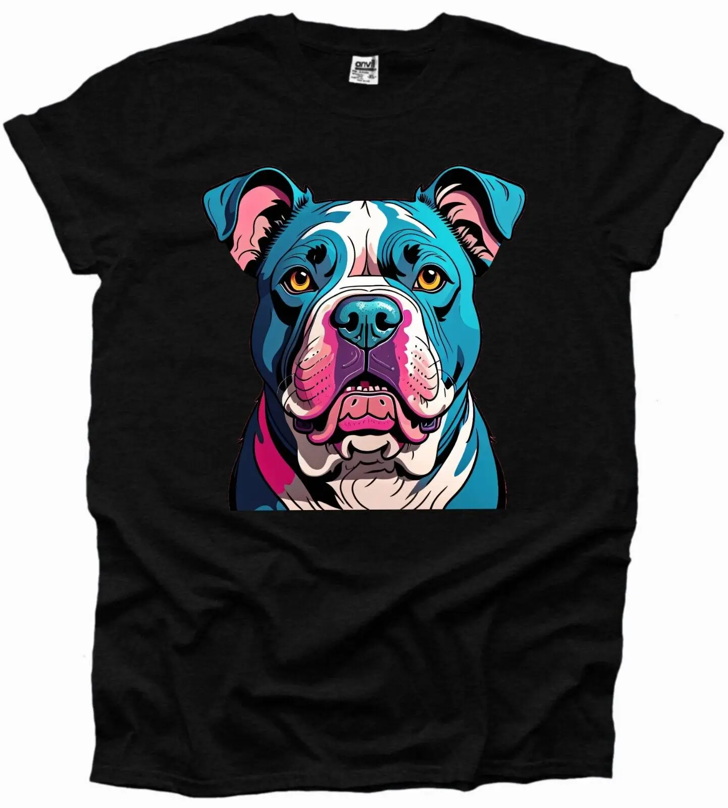 

XL Bully Artwork Dog Pet Man's Best Friend Cute Tshirt Men's Woman Unisex UK