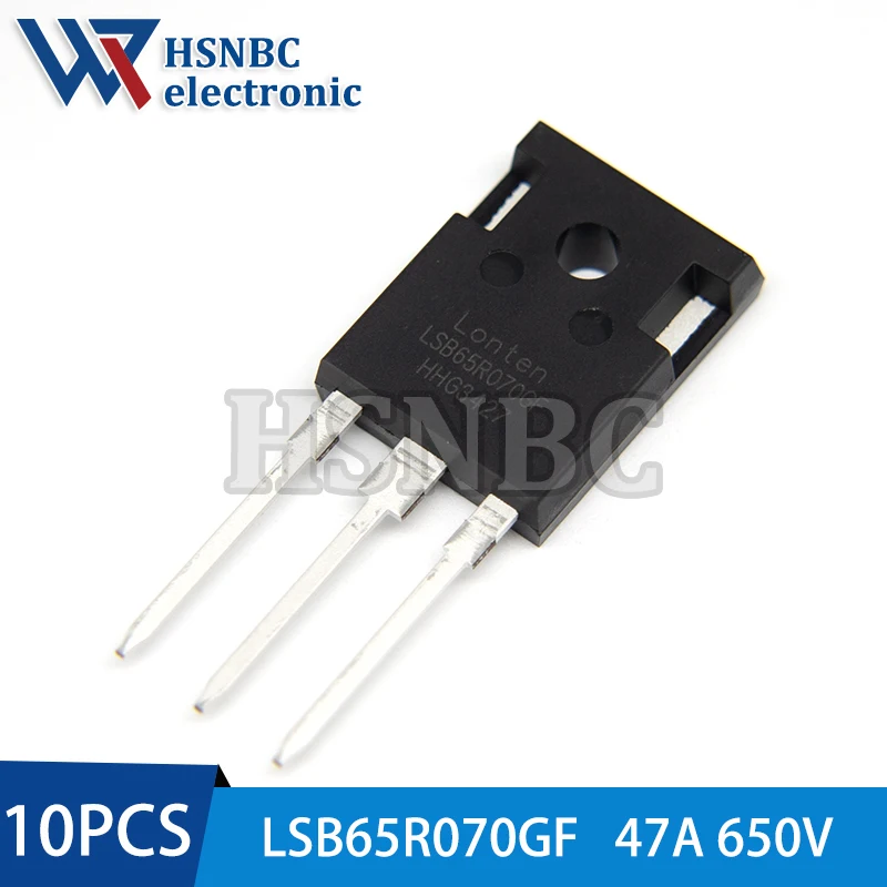 

10Pcs/Lot LSB65R070GF 65R070 TO-247 47A 650V N-channel Power MOSFET Transistor 100% New Original