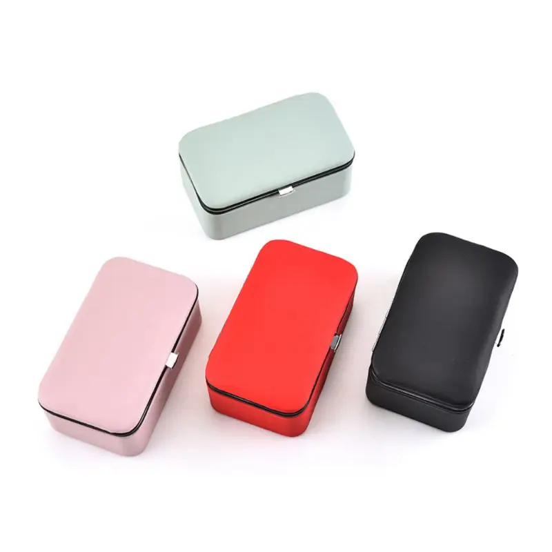 Multi-function Jewelry Display Travel for Case Portable Grids Necklace Earrings Ring Ear Storage Box Household