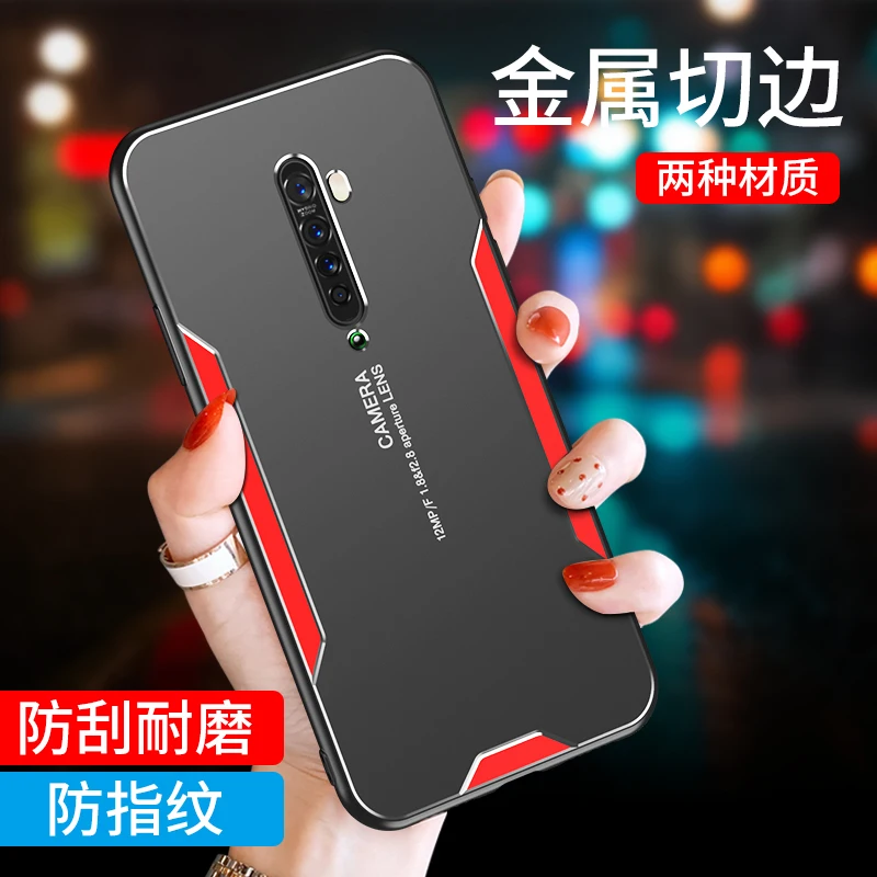 For OPPO Reno 2 Z 2Z 2F Case Luxury Hard Matte shockproof Armor protective Back Cover Case for OPPO RENO 10X ZOOM RENO2 shell