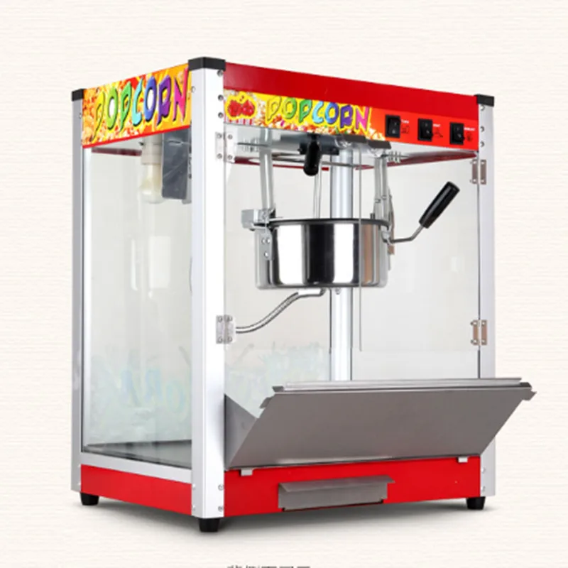 

Commercial Flat Top Corn Popper Ball popcorn vending machine Maker Movie Theater KTV