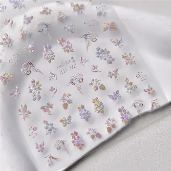 ks 5D nádherné barevné ptačí samolepky na nehty, reliéfní motýl, květina, drak, dekorace na nehty, obtisky, DIY manikúra, příslušenství 12 nejlepší prodej Samolepka na nehty s motivem Harryho Pottera - №9