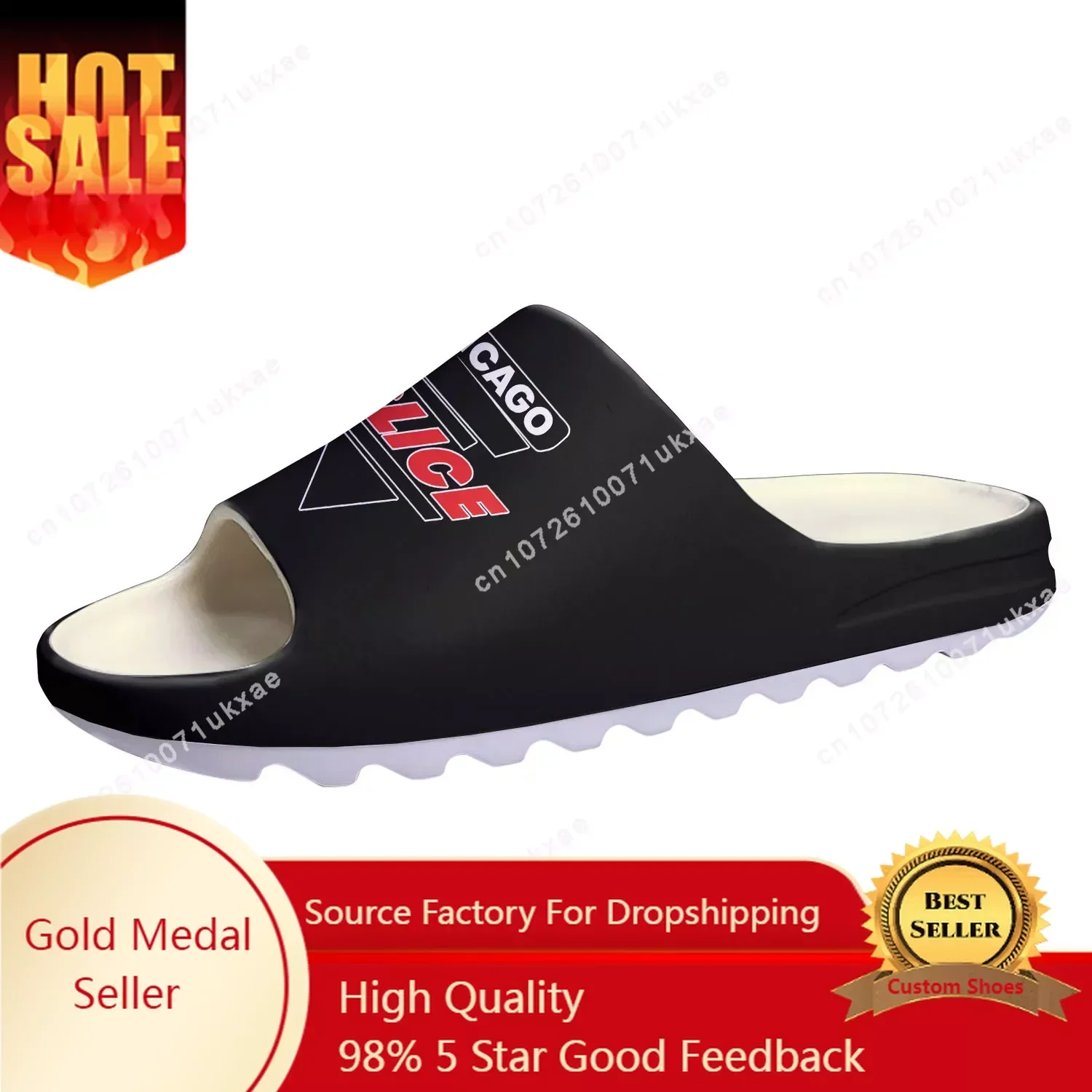 CHICAGO SLICE pickleball Soft Sole Sllipers Home Clogs Customized Step On Water Shoes Mens Womens Teenager Step in Sandals