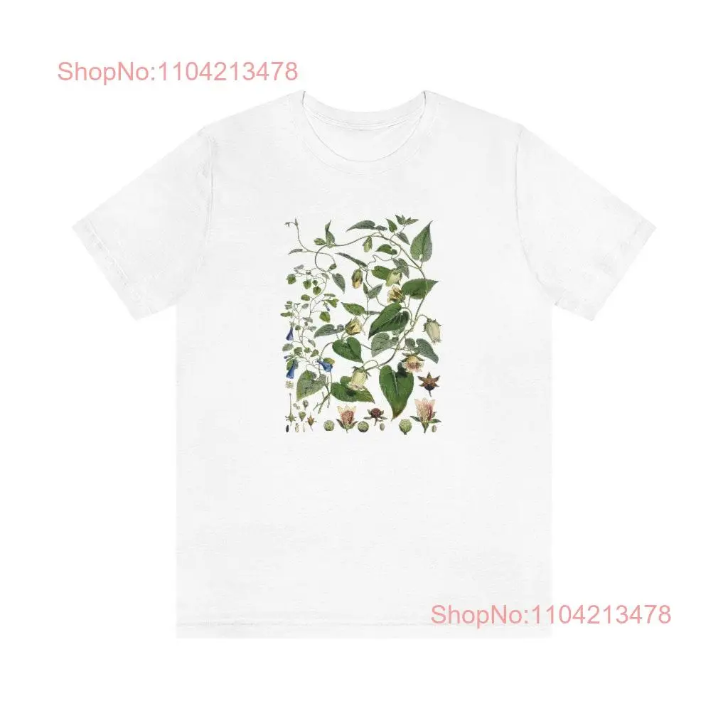 Bluebell Vintage Illustration Print Crewneck T Shirt House Plant Botanical Jersey long or short sleeves