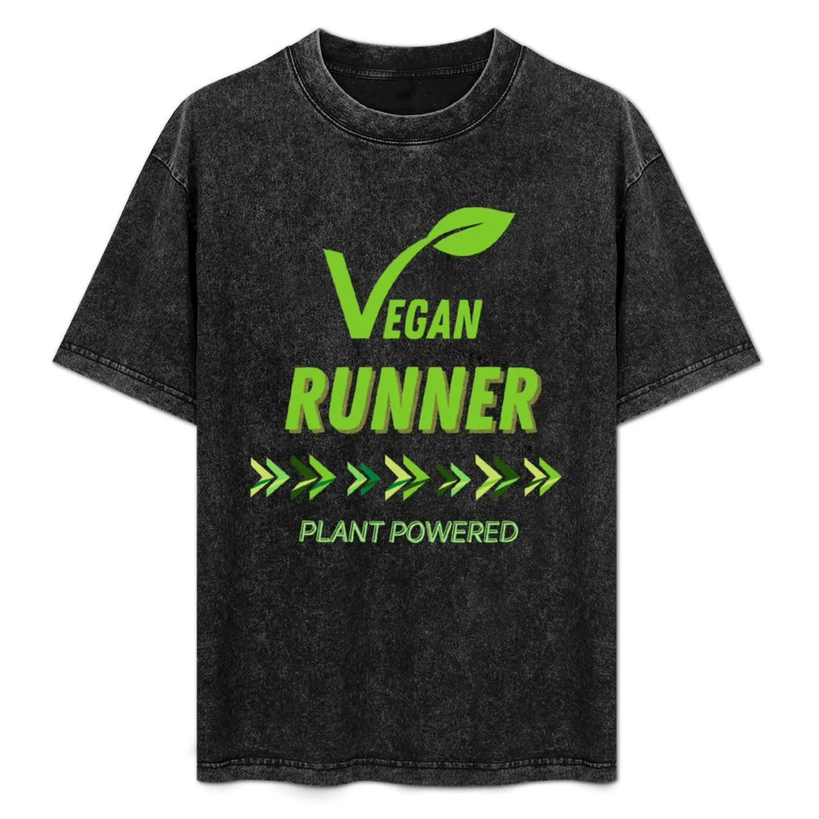 VEGAN RUNNER, PLANT POWERED T-Shirt tshirts personalised clothes baggy shirts football t shirt t shirt men