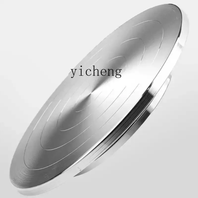 Industrial grade aluminum alloy packing turntable rotating base double bearing manual turntable pottery bonsai display workbench