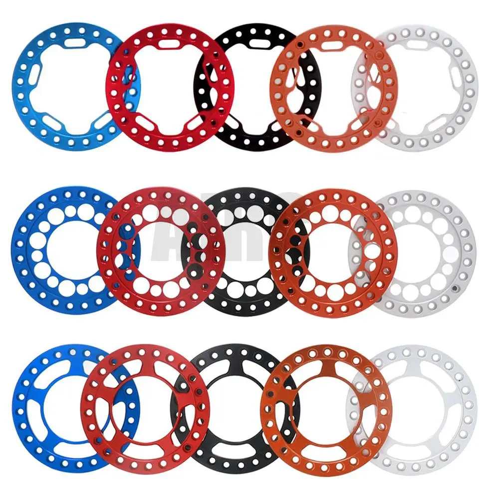 4pcs Aluminum Alloy1.9 Inch Beadlock Wheel Outer Ring For 1/10 Rc Crawler Axial Scx10 90046 Trx4 D90 1.9 Wheel Rims Retrofitting