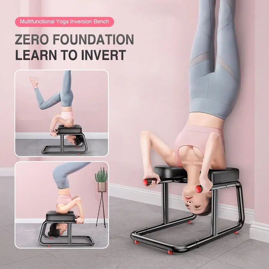 كرسي مقعد على شكل US بسعة 400 رطل، مسند ذراع مزدوج، مساعد للياقة البدنية لليوجا غير قابل للانزلاق، حصيرة سميكة قابلة للتنفس، مقعد ثابت لصالة الألعاب الرياضية المنزلية #4