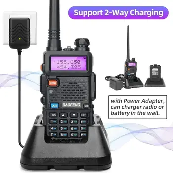 1/2 ks BaoFeng UV-5R 8W Tri-Power vysílačka s vysokým výkonem, dvoupásmová, s dlouhým dosahem, 128 kanálů, přenosná ruční UV 5R amatérská obousměrná radiostanice 8 nejlepší prodej vysílačka s dlouhým dosahem - №3