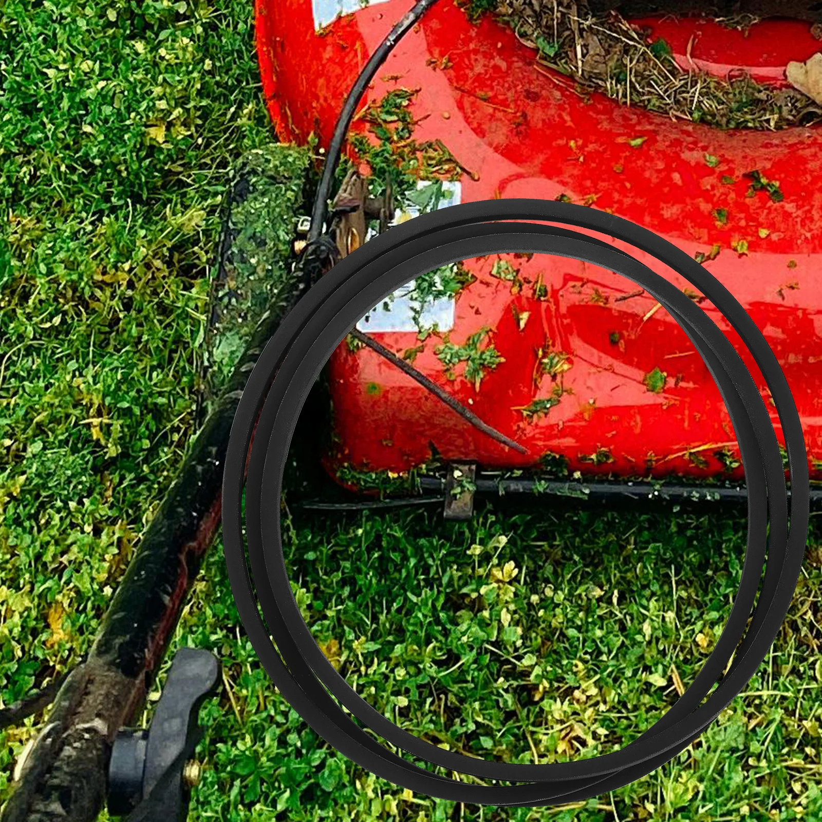 

Mower Deck Belt Replacement Heavy Duty Lawn Mower Rubber Belt Compatible with Various Models No Tools Needed