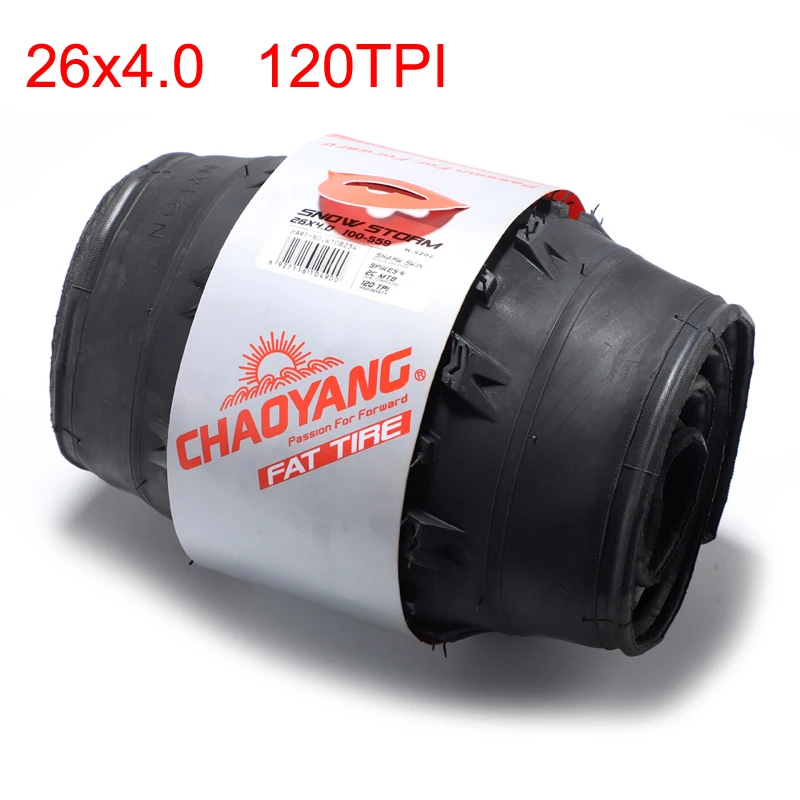 Chaoyang bicycle fat tire 26x4.0 2C-MTB snow bike nail tire 120TPI