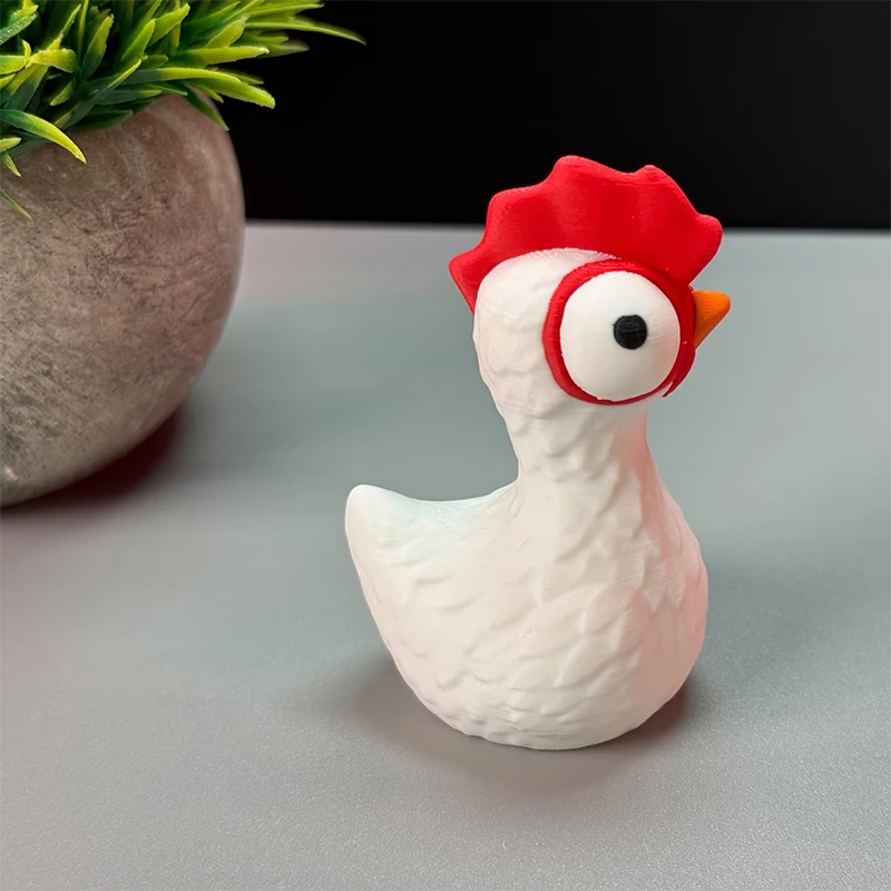

3D Printed Hen Statue Chicken Figurine Animal Sculpture Indoor/Outdoor Home Or Car Ornament Perfect Gift