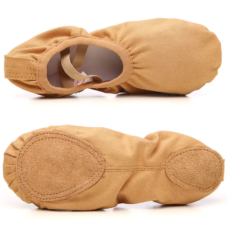 New Ballet Dance Shoes Canvas Flat Yoga Teacher Gymnastic Ballet Dance Shoes Girls Woman Ladies Black Red Pink Shoes