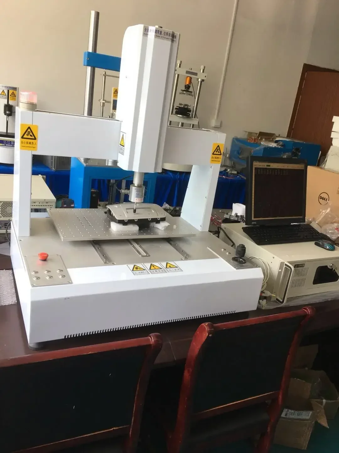 Three Axis Fully Automatic Button Load Curve Testing Machine for Quality Control in Manufacturing